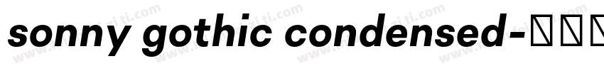 sonny gothic condensed字体转换